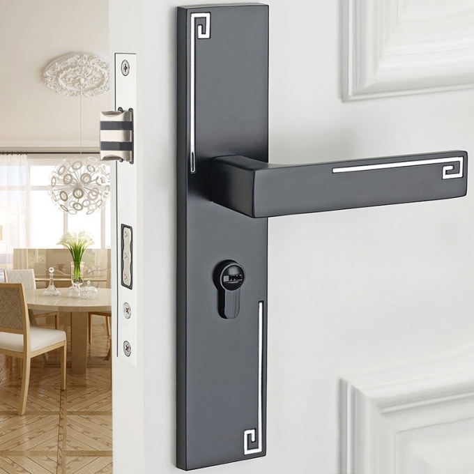 Khóa tay gạt phòng ngủ hợp kim nhôm cao cấp KCSP002