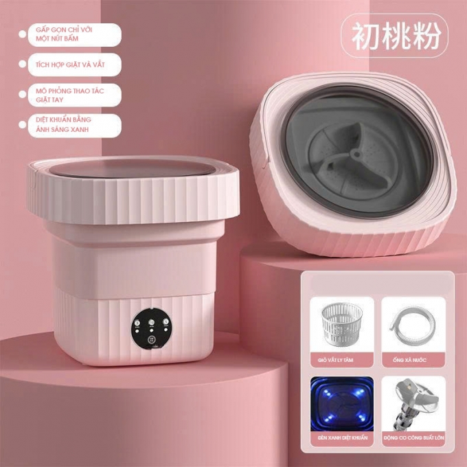 Máy giặt mini gấp gọn diệt khuẩn MG010