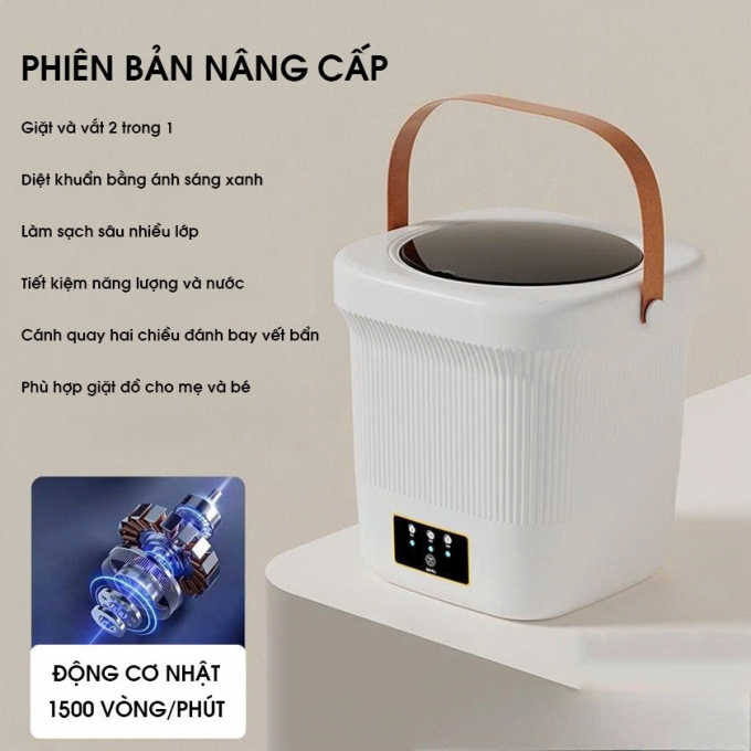 Máy giặt mini giặt và sấy khô hoàn toàn tự động MG005