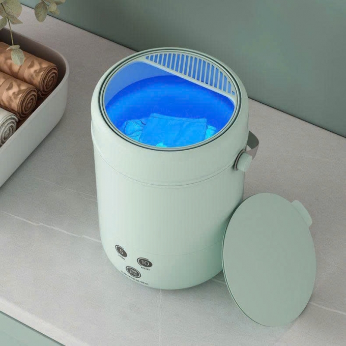 Máy giặt mini xách tay tiệt trùng bằng ánh sáng xanh MG009