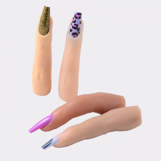 Ngón tay giả silicon tập sơn nail ( mô hình )  1088