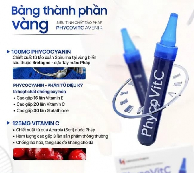 Nước Uống Tinh Chất Tảo Tươi Pháp PhycoVitC Chính Hãng