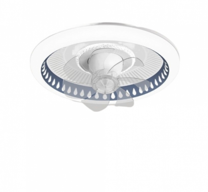 Quạt ốp trần đèn LED thiết kế như những hạt sương mát lành 171