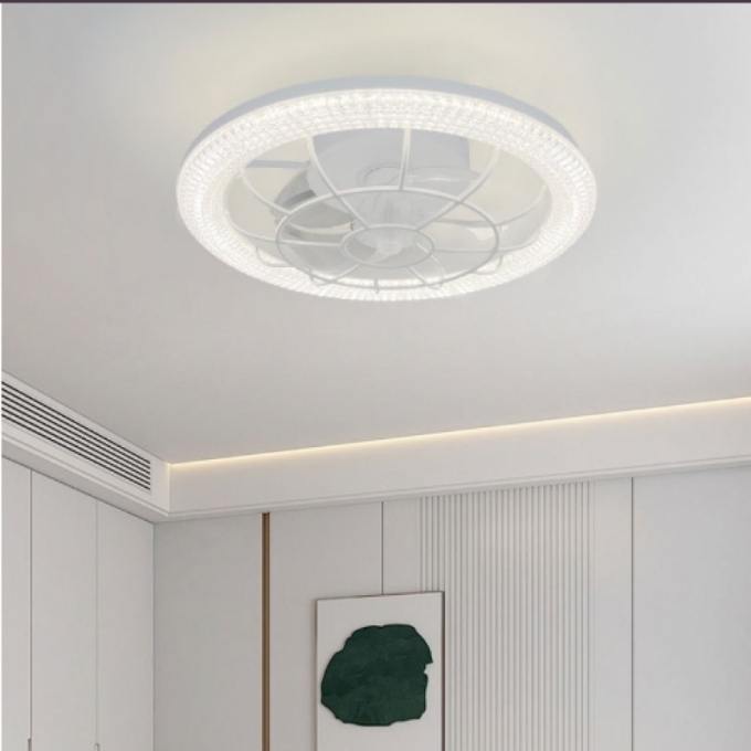 Quạt Ốp Trần Đèn Vòng LED trang trí tinh tế 168