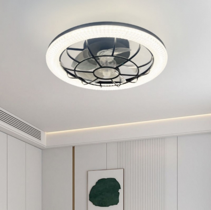 Quạt Ốp Trần Đèn Vòng LED trang trí tinh tế 168