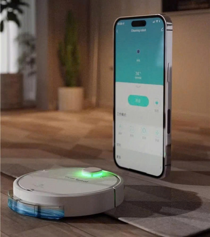 Robot hút bụi điều khiển qua app tự động quay về sạc RB008