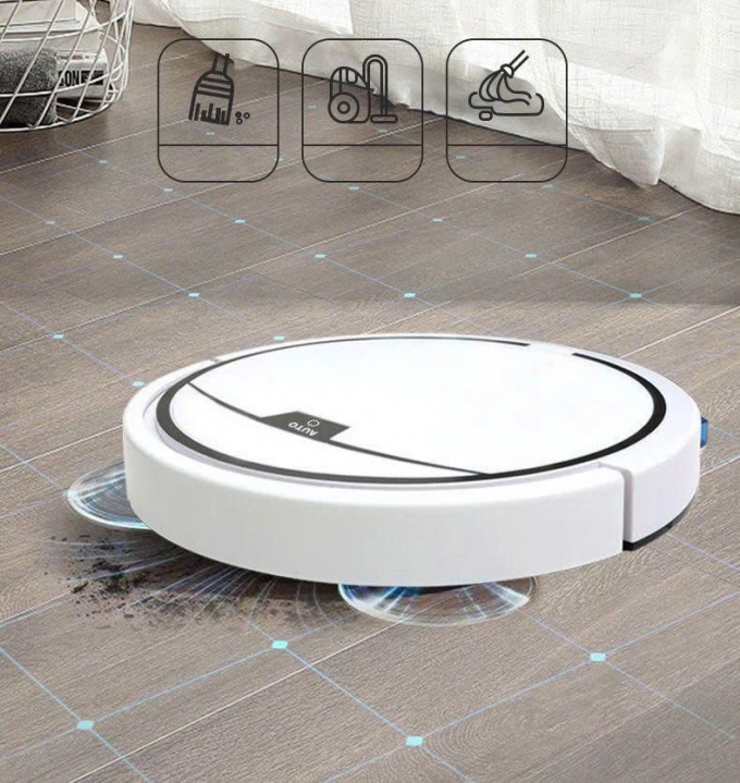 Robot hút bụi lau nhà điều khiển qua app khử khuẩn bằng tia UV RB020