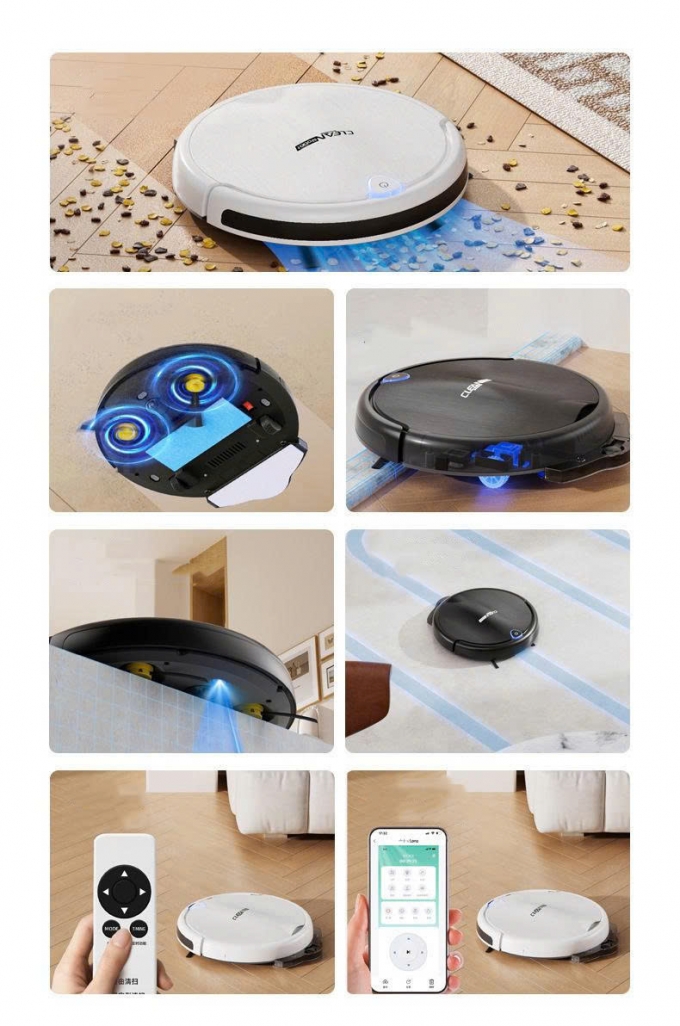Robot hút bụi lau nhà thông minh cảm nhận được chướng ngại vật RB005