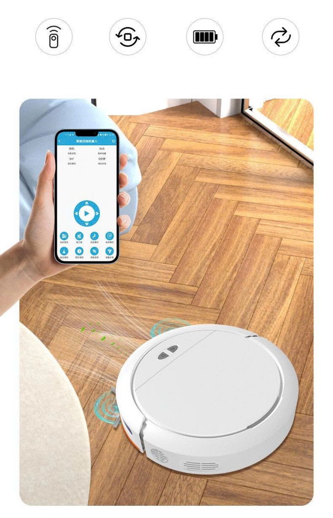 Robot hút bụi thông minh điều khiển giọng nói hẹn giờ RB009