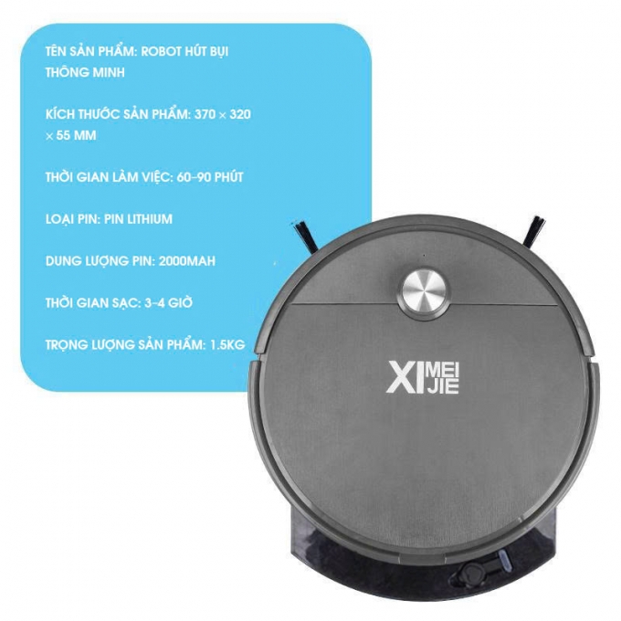 Robot quét nhà thông minh 6 chế độ điều khiển từ xa RB007