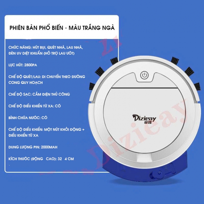 Robot quét nhà thông minh điều khiển từ xa RB002