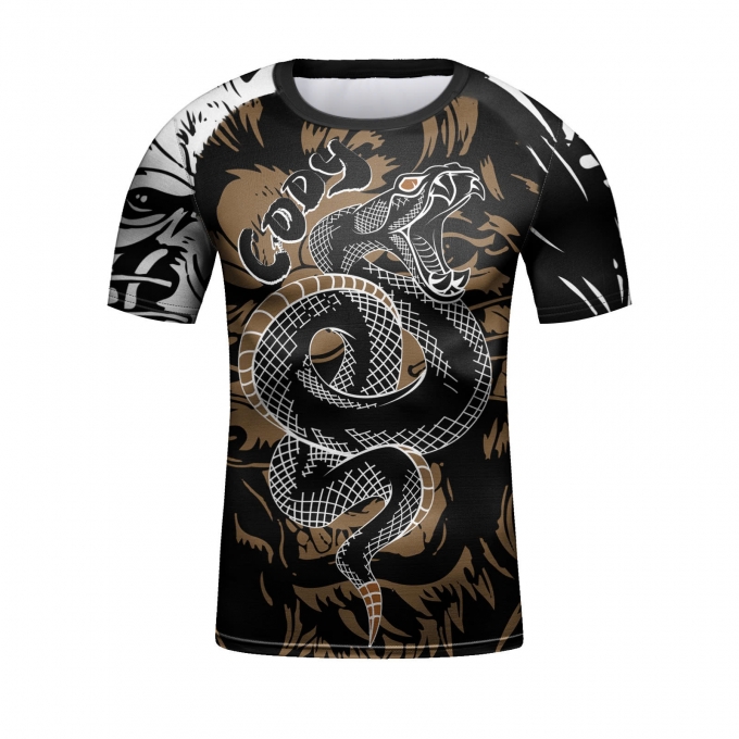 Set bộ 4 món Quần áo Rashguard BJJ MMA hỗ trợ luyện tập 057