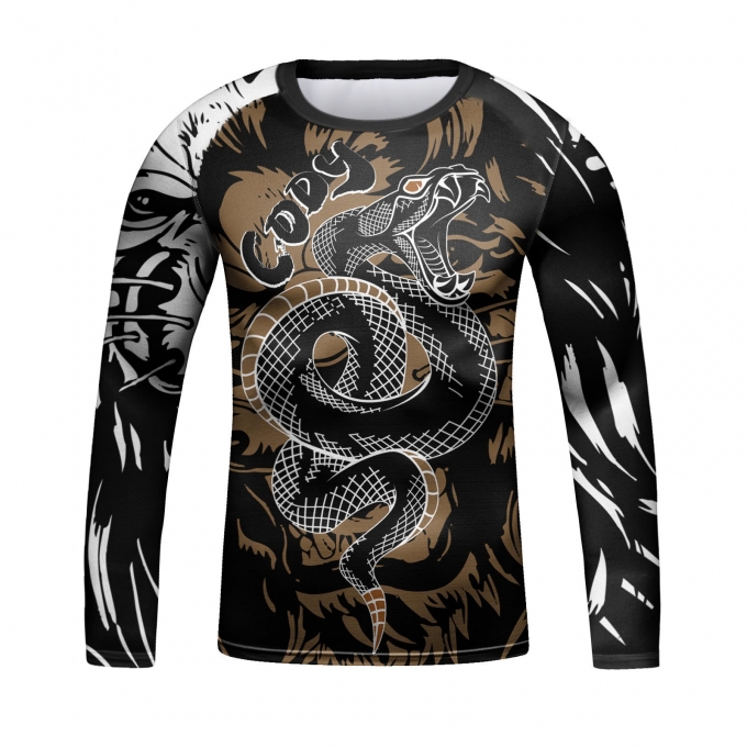 Set bộ 4 món Quần áo Rashguard BJJ MMA hỗ trợ luyện tập 057