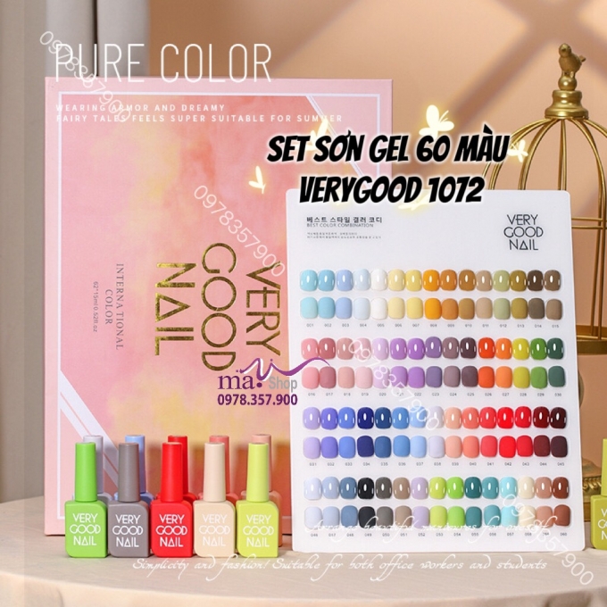 Set sơn gel Very good 60 màu 1072