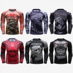 Áo bó tay dài Rashguard tập luyện BJJ MMA 049