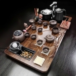 Bàn trà gỗ điện thông minh tích hợp ấm đun vân gỗ đẹp 0133