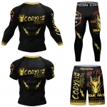 Bộ đồ bó quần áo Rashguard BJJ MMA bơi lội cao cấp 052