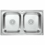 Chậu rửa chén bát 2 ngăn inox đẹp cao cấp 007