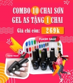 Combo mua 10 chai sơn gel AS tặng 1 chai