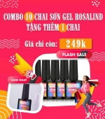 Combo mua 10 tặng 1 chai sơn gel Rosalind