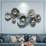 Tranh sắt decor hình hoa treo tường nghệ thuật 025
