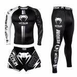 Trọn bộ 3 món quần áo Rashguard BJJ MMA tập luyện võ thuật 030