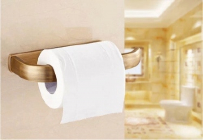 Thanh treo giấy vệ sinh bằng đồng cổ điển 038