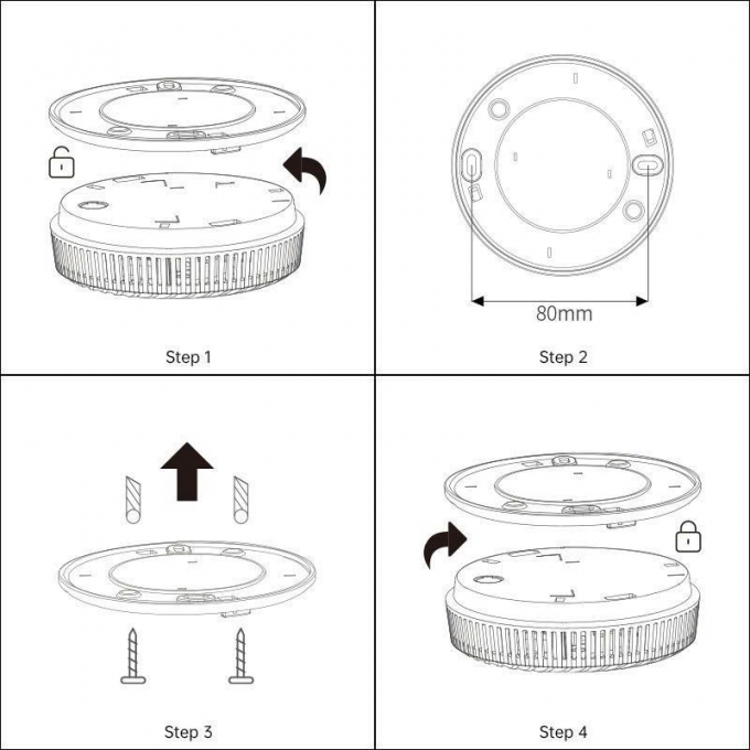 Thiết bị báo khói cảm biến âm thanh cao cấp TBBC005