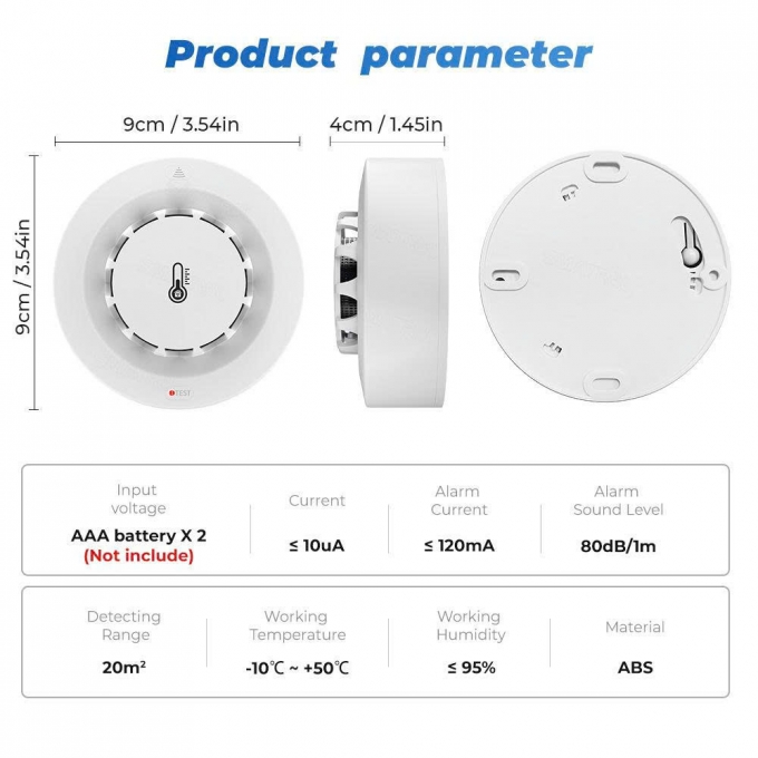 Thiết bị báo khói kết hợp cảm biến nhiệt độ thông minh điều khiển bằng giọng nói TBBC002