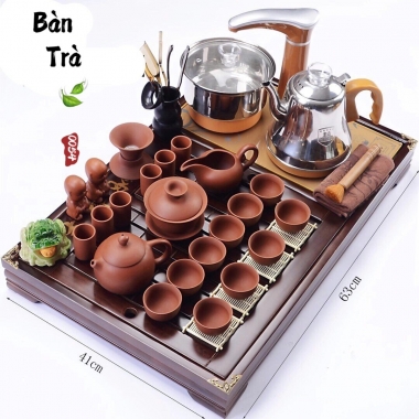 0054 Bàn trà điện gỗ cao cấp mini KT 62X41X6CM