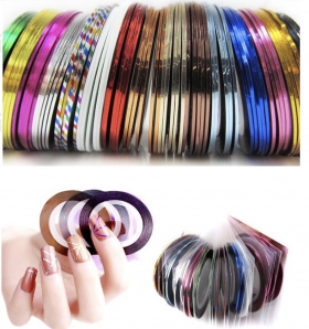 0189 băng cuộn trang trí móng 1mm set 10 cuộn