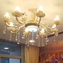 Bán đèn chùm pha lê trang trí phòng khách đơn giản hiện đại cao cấp...