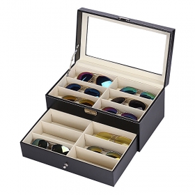 Hộp Đựng Mắt Kính 12 Ngăn 2 Tầng 33.5x19x15.5cm 016