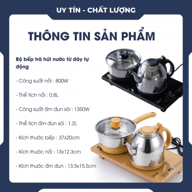 Bộ bếp trà vòi xoay tự động 0037