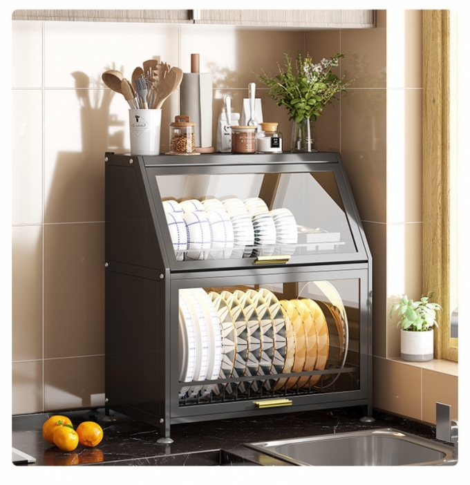 Tủ bếp đựng bát đĩa chống bụi để bàn 078