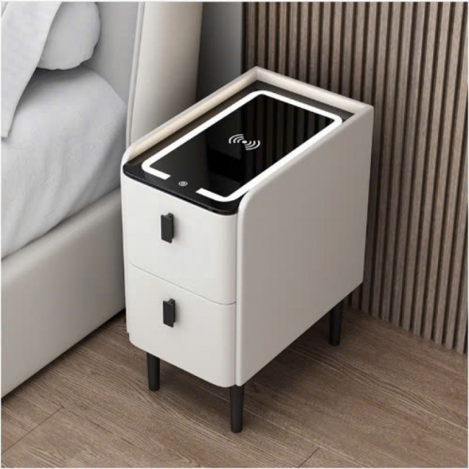 Tủ đầu giường thông minh để phòng ngủ tiện lợi 004