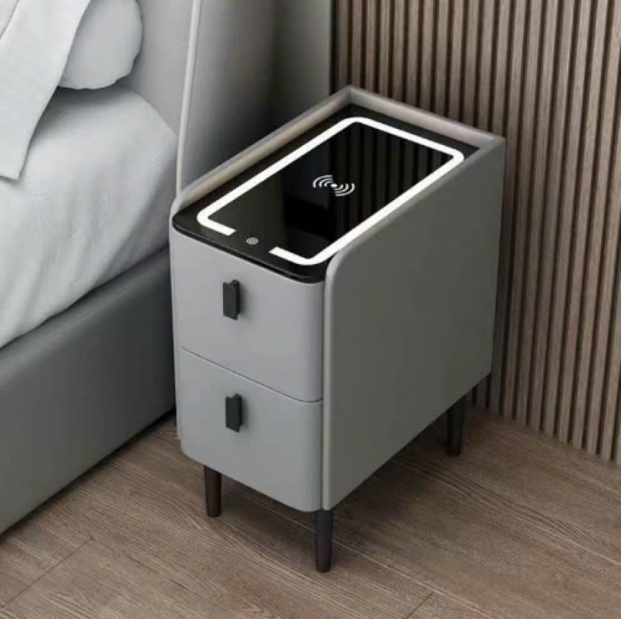 Tủ đầu giường thông minh để phòng ngủ tiện lợi 004