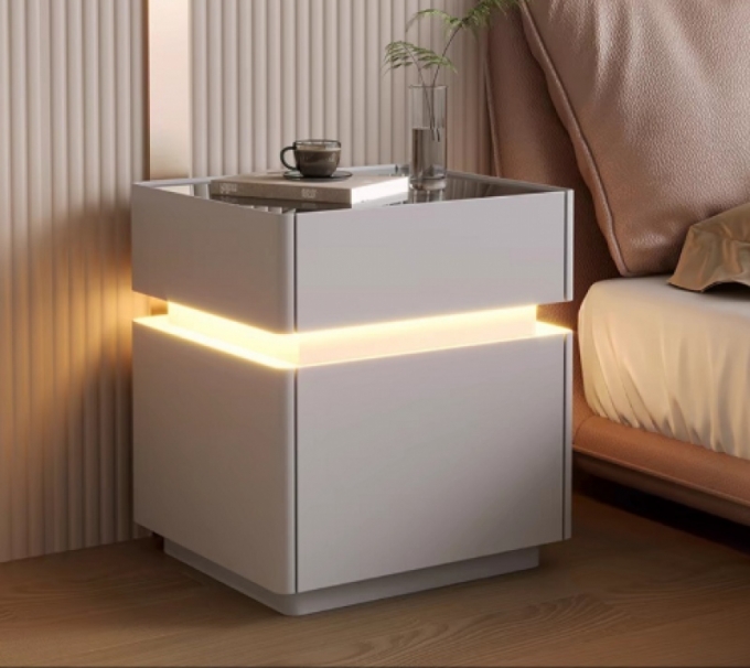Tủ đầu giường thông minh phong cách tối giản sang trọng 014