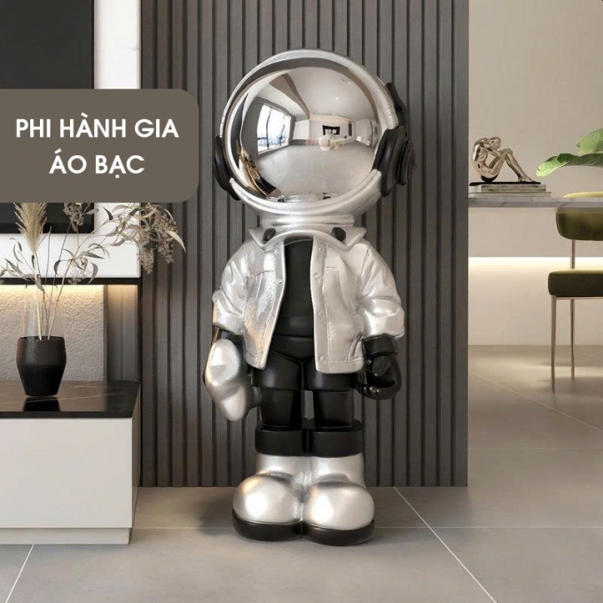 Tượng decor trang trí phi hành gia sáng tạo 009