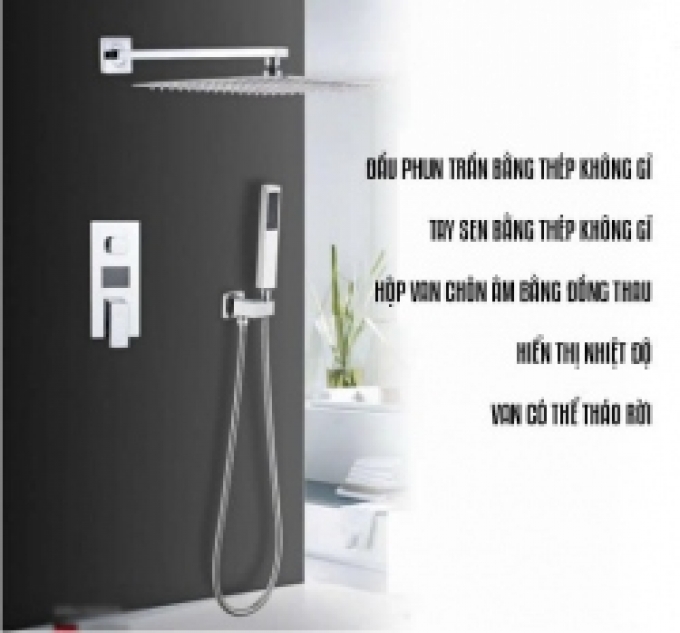 Vòi hoa sen âm tường màn hình kỹ thuật số 131
