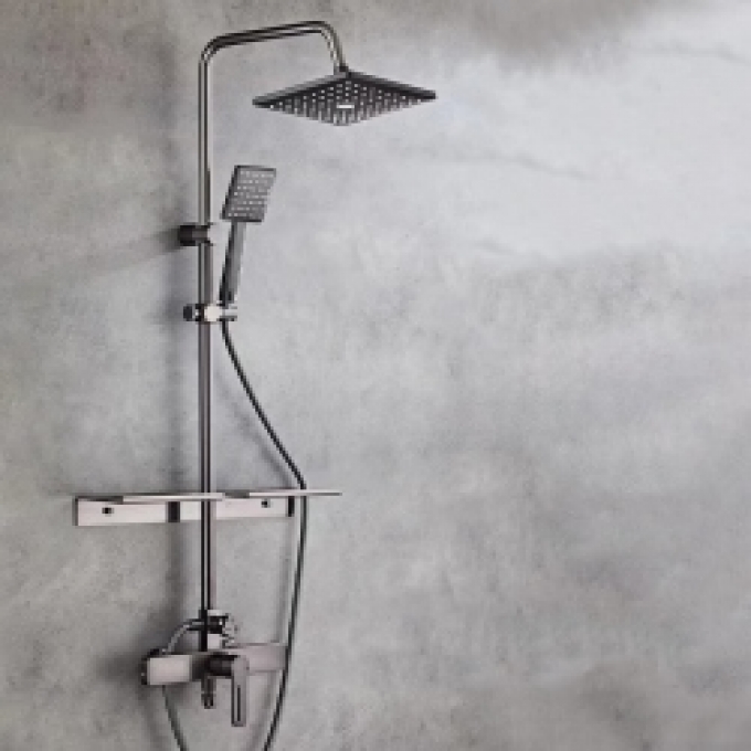 Vòi sen nóng lạnh hiển thị nhiệt độ nước 124
